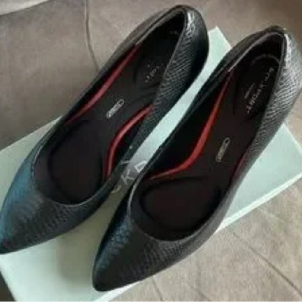 Rockport Black Textured Heels